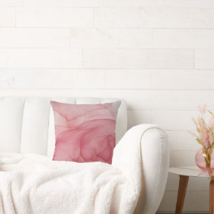 FUSHIA MARBLE ROSE CUSHION KISSEN