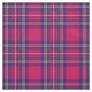 Fushia-rosa kariert, blau/grün/gold/weiß stoff