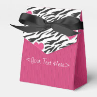 Fushia Striped Zebra und Herz Muster Bevorzugung B