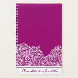Fushia Waves Planer