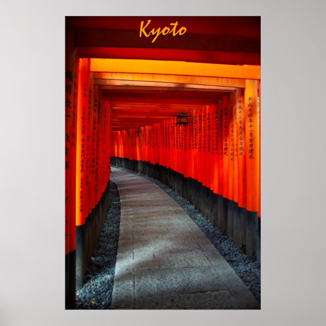 Fushimi Inari Shrine Torii Gates Poster (Vorne)