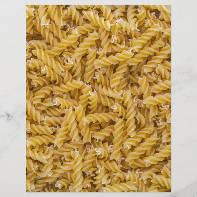 Fusilli pasta macro as background struktur (Vorderseite)
