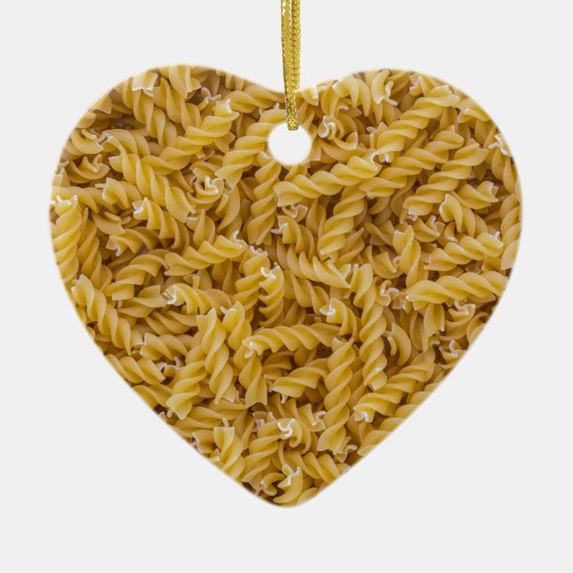 Fusilli pasta macro as background struktur keramikornament (Vorne)