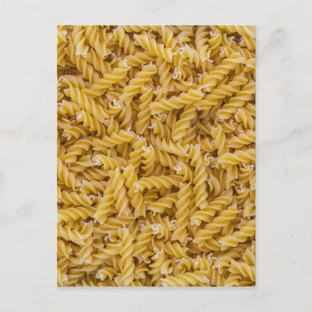 Fusilli pasta macro as background struktur postkarte (Vorderseite)