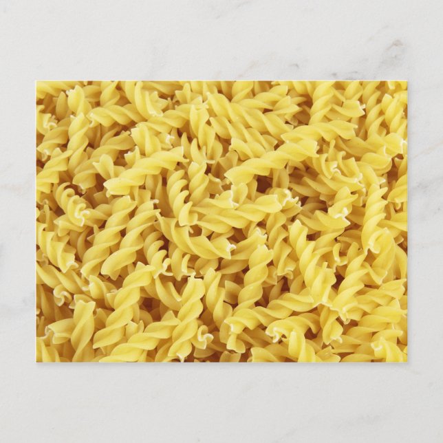 Fusilli Pasta Postkarte (Vorderseite)