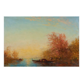 Fusine, Environments de Venise - Félix Ziem Poster