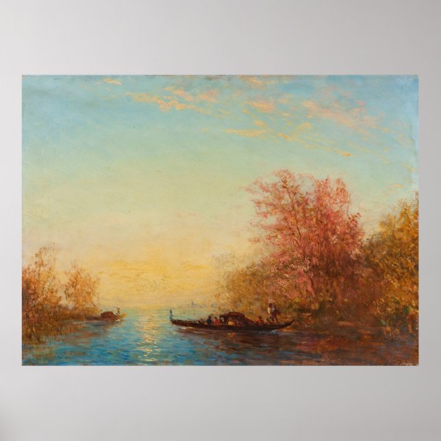 Fusine, Environments de Venise - Félix Ziem Poster (Vorne)