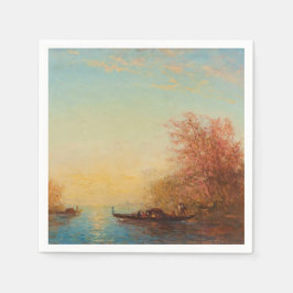 Fusine, Environments de Venise - Félix Ziem Serviette