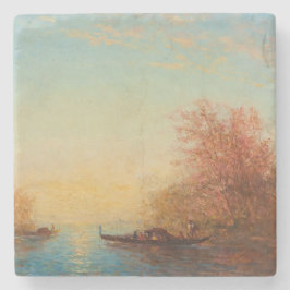 Fusine, Environments de Venise - Félix Ziem Steinuntersetzer