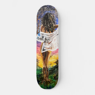 Fusion - Aquarellmalerei Skateboard