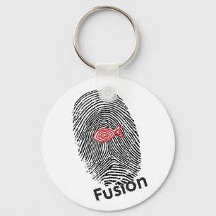 Fusion Logo 3-23-09 für Produkte.ai Schlüsselanhänger