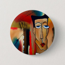 fusionierte abstrakte Kunst Button