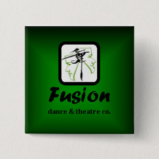 Fusions-grünes Quadrat Button