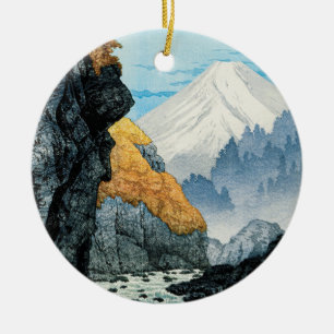 Fuß des Mount Ashitaka (1932) von Hiroaki Takahash Keramik Ornament
