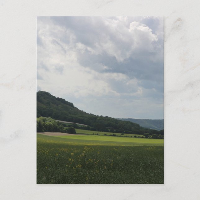 Fuß des South Downs Ridge Postkarte (Vorderseite)