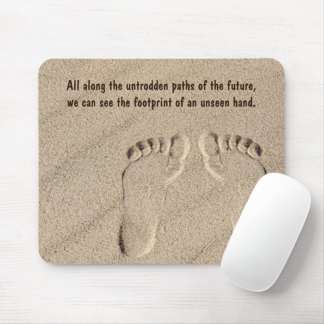 Fußabdruck in Sand Mousepad (Mit Mouse)