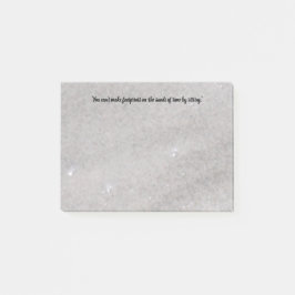 Fußabdrücke Auf dem Sand Post it Notes Post-it Klebezettel