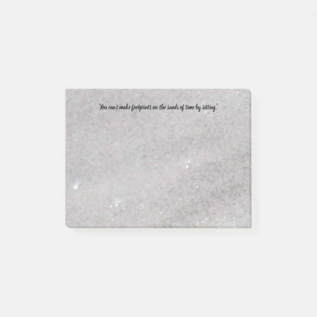 Fußabdrücke Auf dem Sand Post it Notes Post-it Klebezettel (Vorderseite)