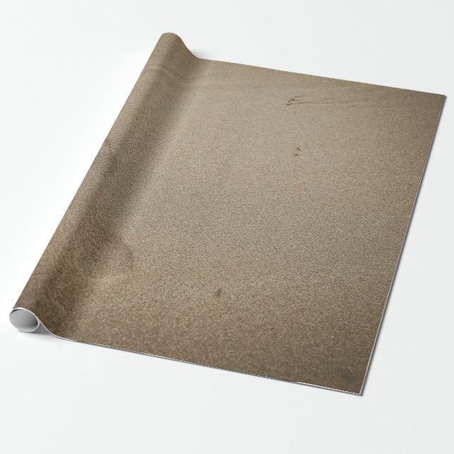 Fußabdrücke auf Sand Geschenkpapier (Ungerollt)