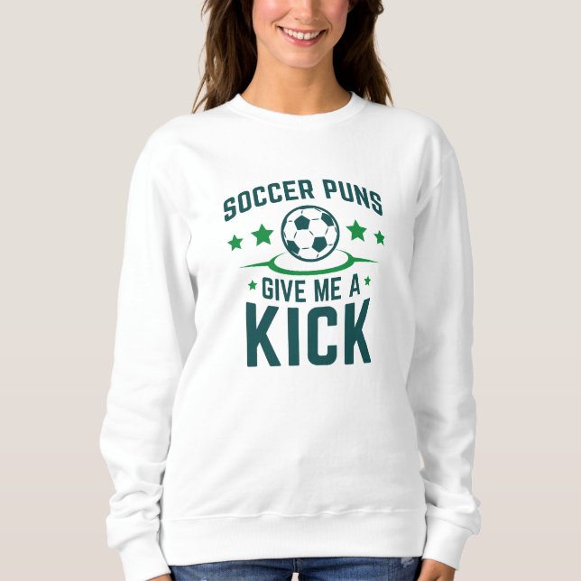 Fußabdrücke geben mir einen Kick Sweatshirt (Vorderseite)