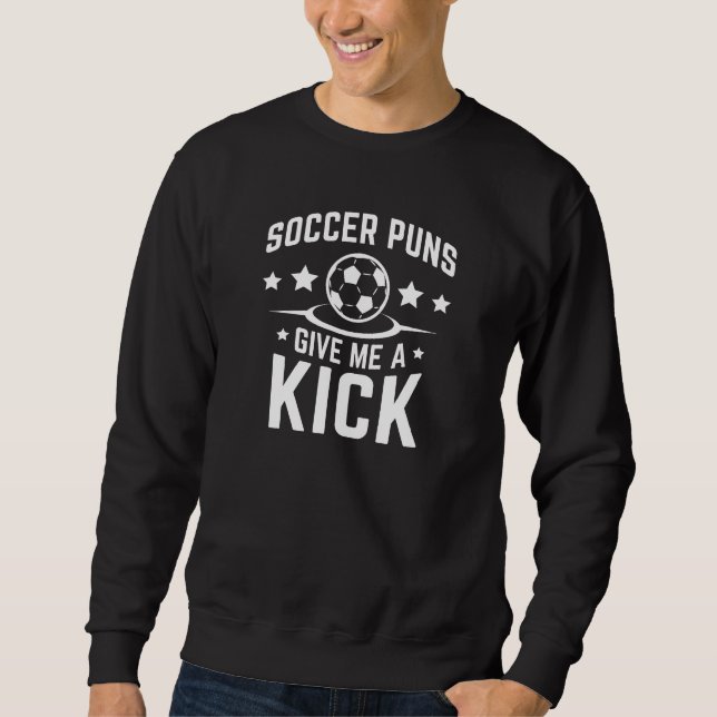 Fußabdrücke geben mir einen Kick Sweatshirt (Vorderseite)