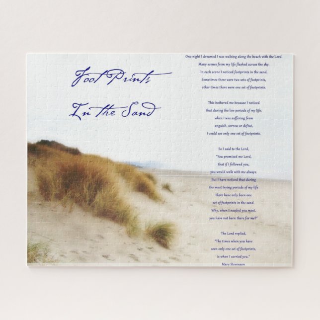 Fußabdrücke im Sand (Horizontal)