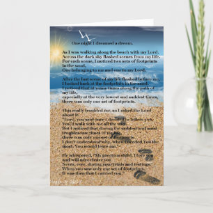 Fußabdrücke im Sand Karte