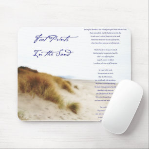 Fußabdrücke im Sand Mousepad