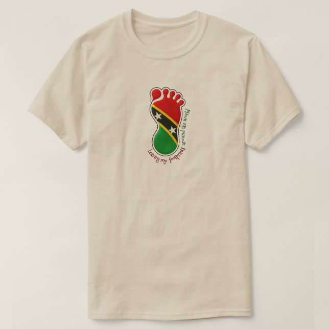 Fußabdrücke SKN Erwachsene T-Shirt (Design vorne)