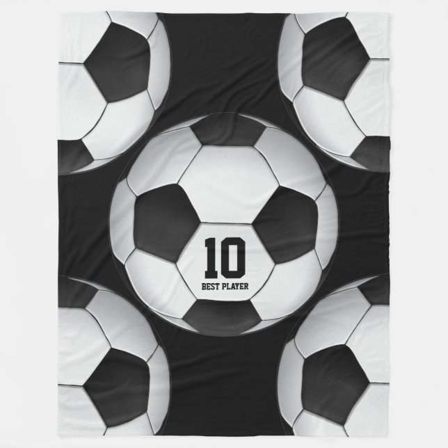 Fußbalball Personalizable Fußball-| Fleecedecke (Vorderseite)