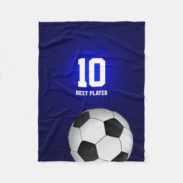 Fußbalball Personalizable Fußball-| Fleecedecke (Vorderseite)
