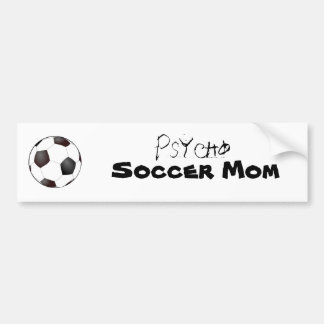 Fußbalball, psychisch, Fußball-Mama Autoaufkleber