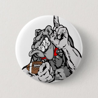 Fußbalbulldogge Button