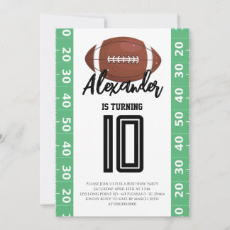 Fußball 10. Geburtstag Einladung
