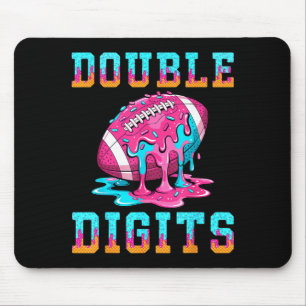 Fußball 10. Geburtstagsshirt doppelte Ziffern Eis Mousepad