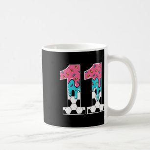 Fußball 11 Jahre alte Eiscreme tropft Jugend 11. G Kaffeetasse