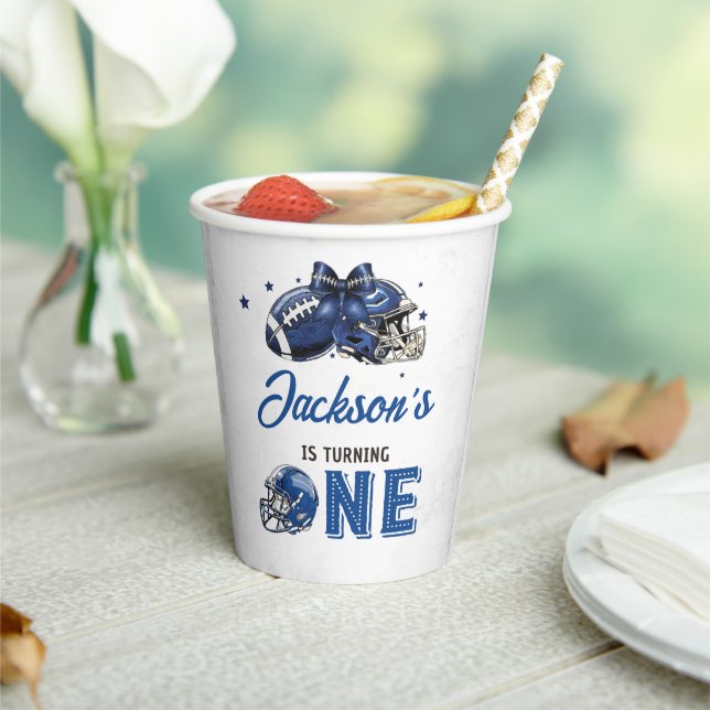 Fußball 1. Geburtstag Papier Cups Pappbecher (In Situ)