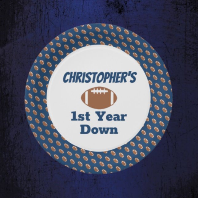 Fußball 1. Geburtstag Pappteller (Von Creator hochgeladen)