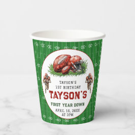 Fußball 1. Geburtstag Party Pappbecher