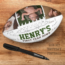 Fußball 1. Geburtstagskäpsel Football