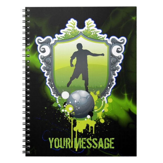 Fußball 1 Notebook Notizblock (Vorderseite)