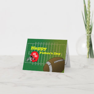 Fußball #1 Vater Glückwunschkarte des Vaters Karte