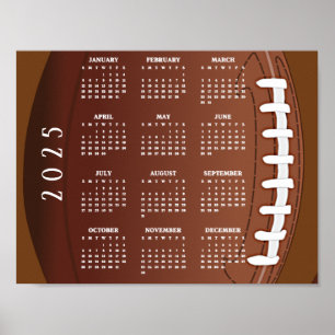 Fußball 2025 Kalender Poster