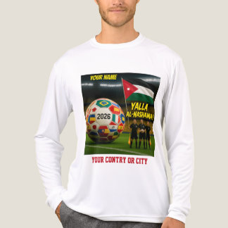 Fußball 2026 Futbol Jordanien Benutzerdefinierter  Tri-Blend Shirt