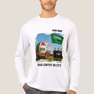 Fußball 2026 Futbol SAUDI-ARABIEN Benutzerdefinier Tri-Blend Shirt