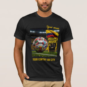 Fußball 2026 Kolumbien Benutzerdefinierter Ländern T-Shirt