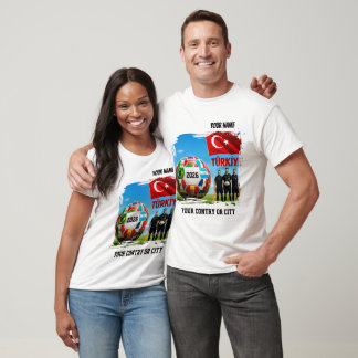 Fußball 2026 TURKEI Benutzerdefinierter Name & T-Shirt