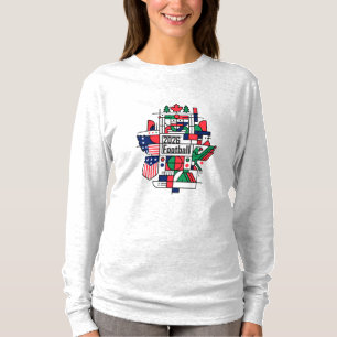 Fußball 2026 USA, Kanada, Mexiko Fußball Art T-Shirt