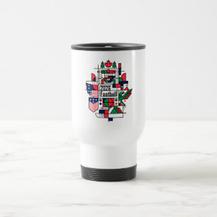 Fußball 2026 USA, Kanada, Mexiko Fußballkunst Reisebecher