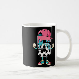 Fußball 5 Jahre alte Eiscreme-Tropf-Jugend 5. Gebu Kaffeetasse